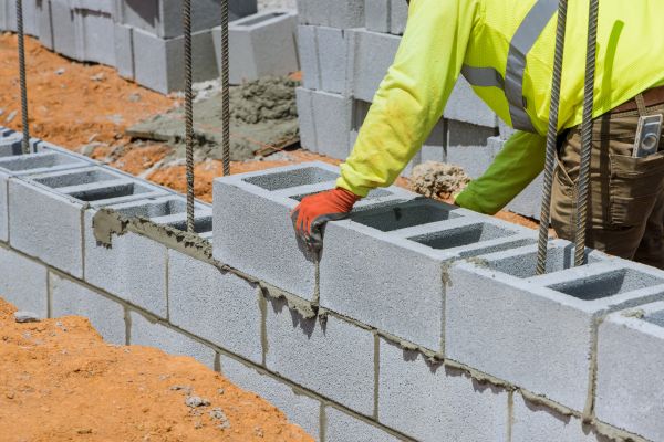 Concrete Blocks Installation in Shawnee
