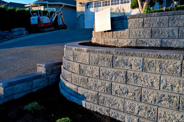 Stone Retaining Wall Repair in Shawnee