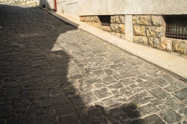 Stone Sidewalk Repair in Shawnee